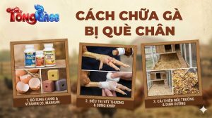 Cách chữa gà bị què chân